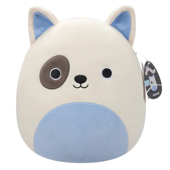 NWT 12” Molinda the Bull Terrier Dog Squishmallow- Select Series w Roblox Code - Picture 3 of 5